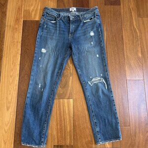 Paige jeans distressed straight leg